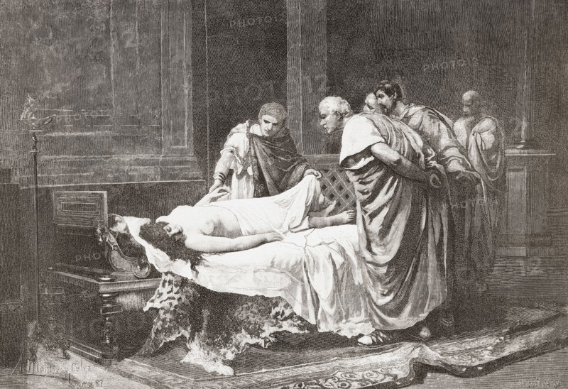 Nero before the body of his mother.