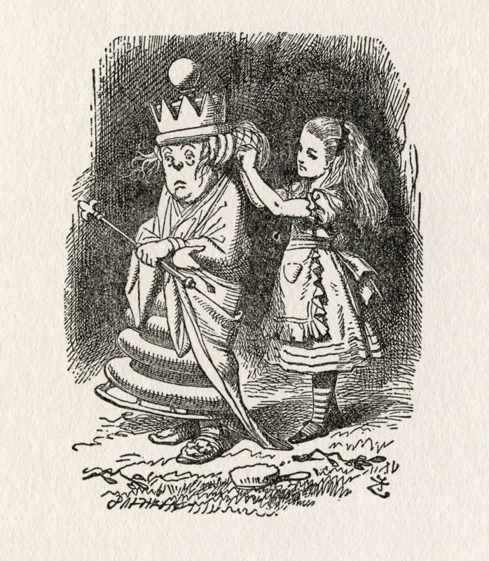 Alice and the White Queen.