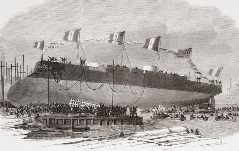 The launch of the Affondatore.
