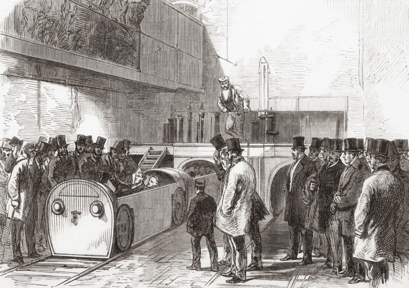 The Pneumatic Despatch Tube.