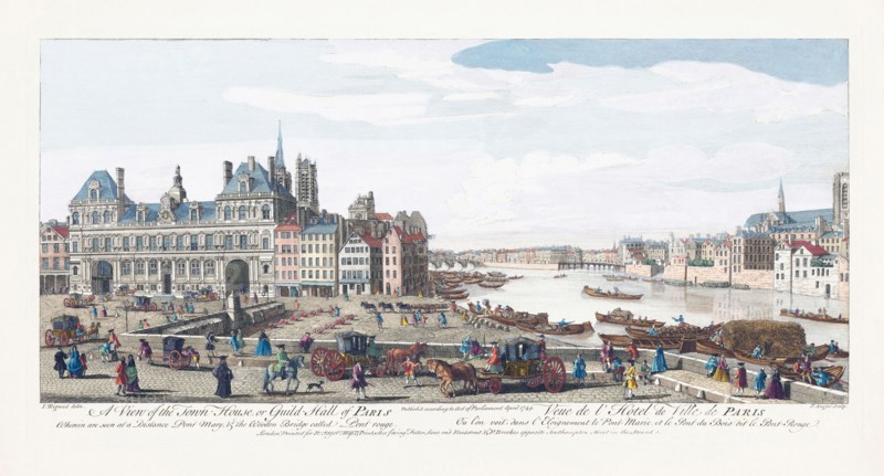 A View of the Town House or Guild Hall of Paris.