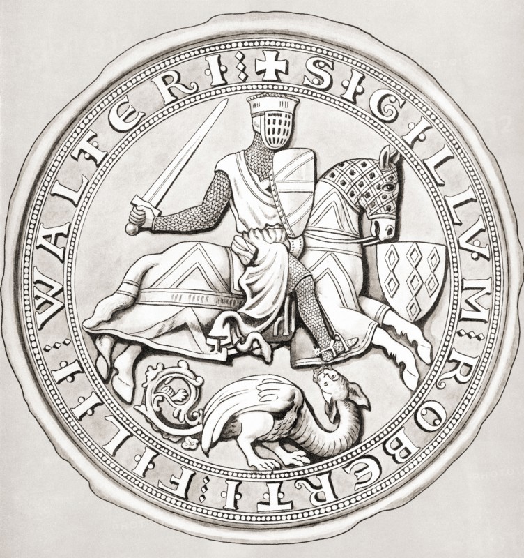 Seal of Robert Fitzwalter.
