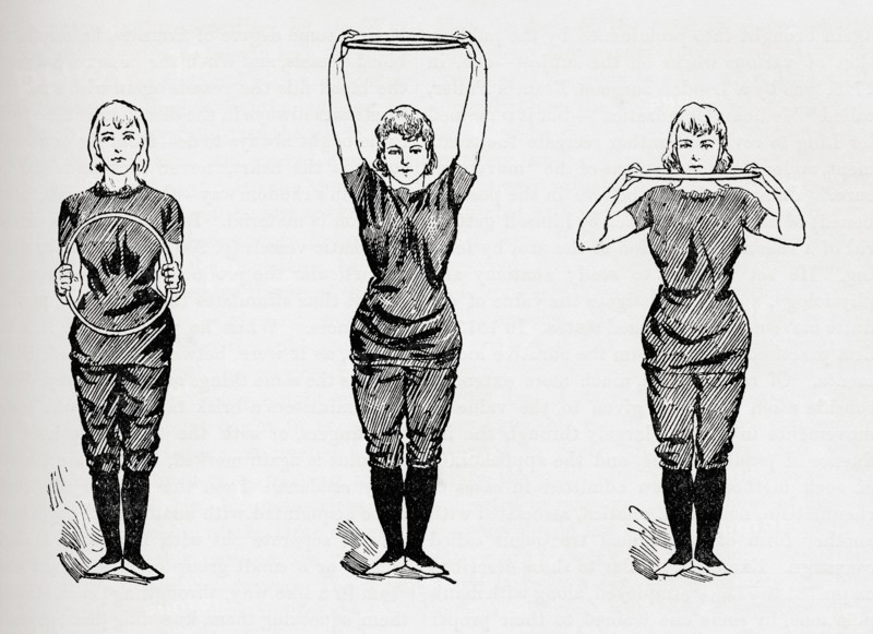 Hoop exercises.