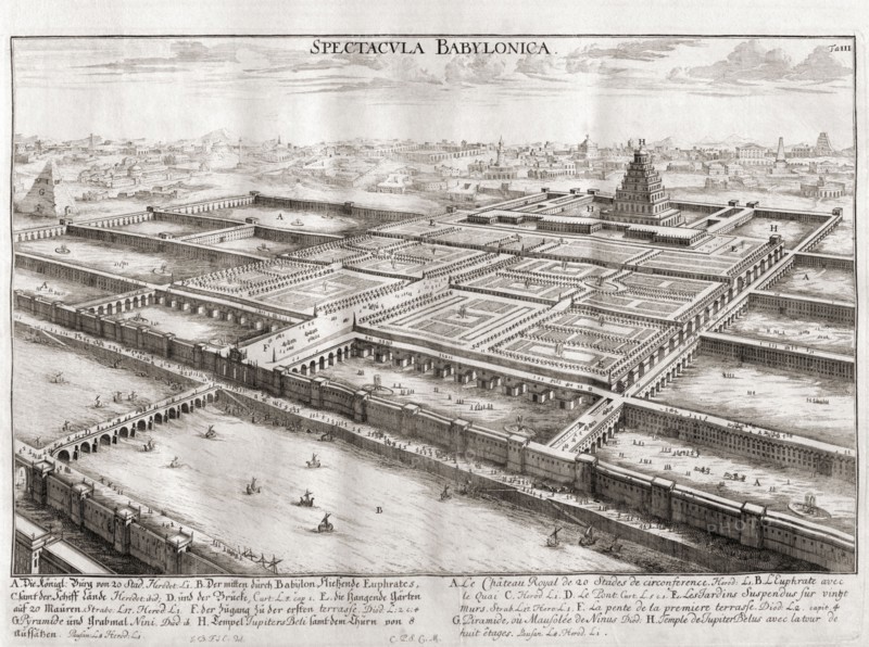Imaginary plan of Babylon.