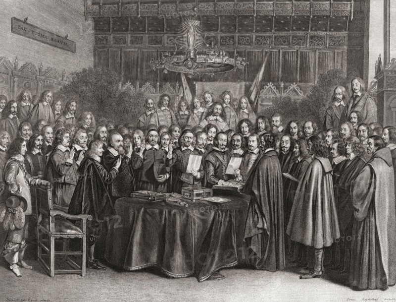 The Ratification of the Treaty of Munster.