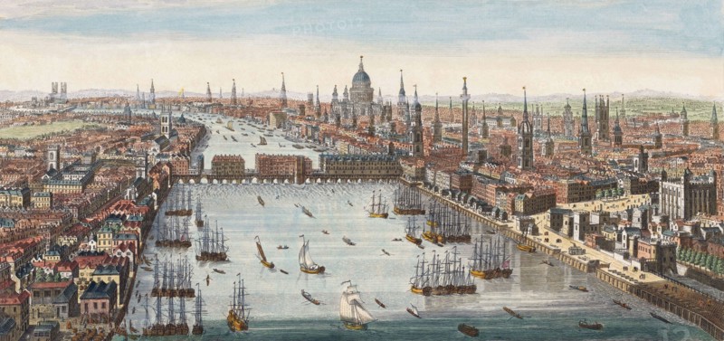 A general view of the city of London.