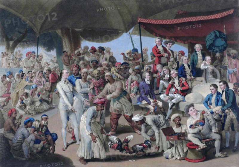 Colonel Mordaunt's Cock Match at Lucknow in 1786.