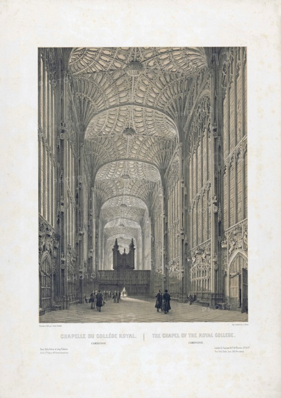 Interior of King's College Chapel.