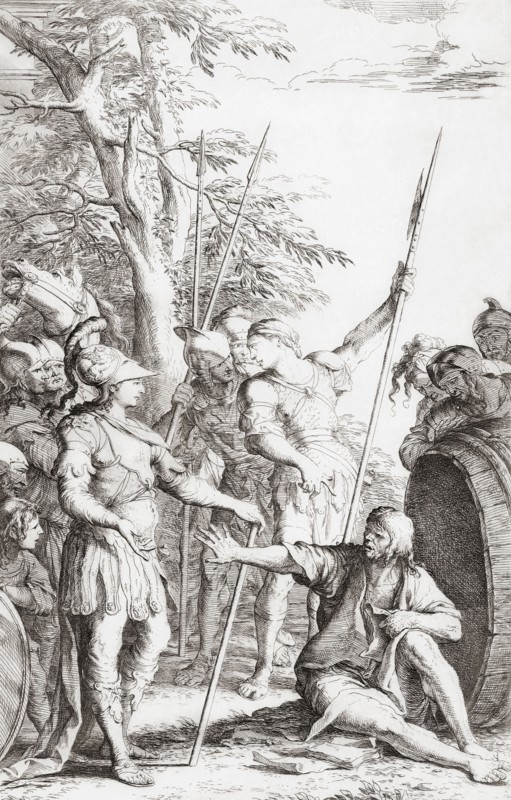Alexander the Great visits Diogenes.