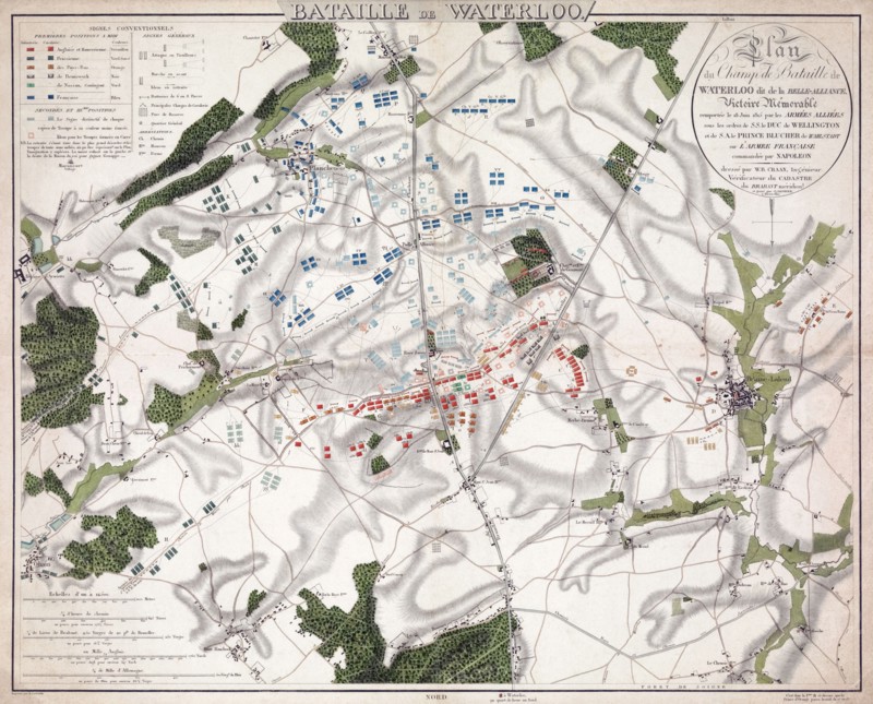 Plan of the Battle of Waterloo.