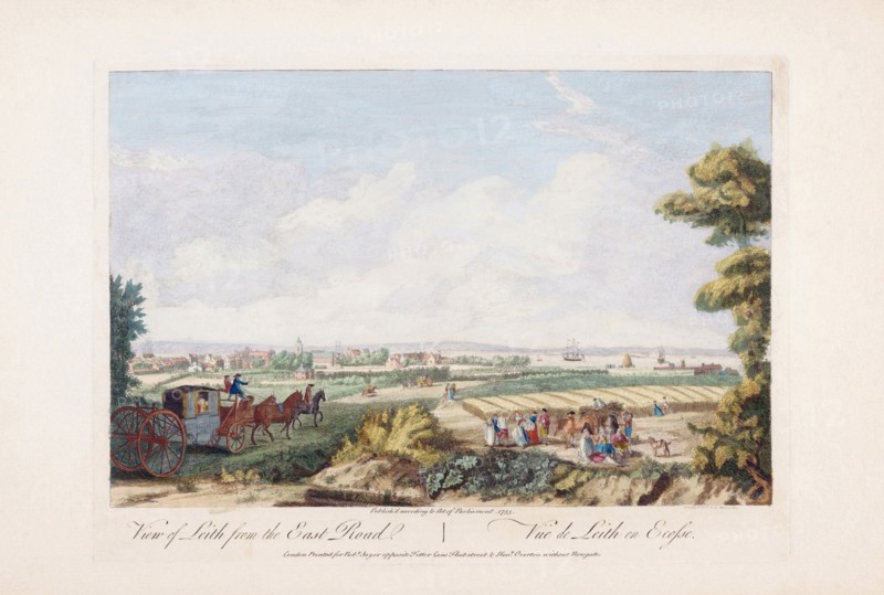 View of Leith from the east road.