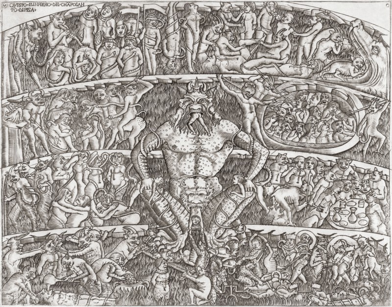 A medieval vision of Hell.