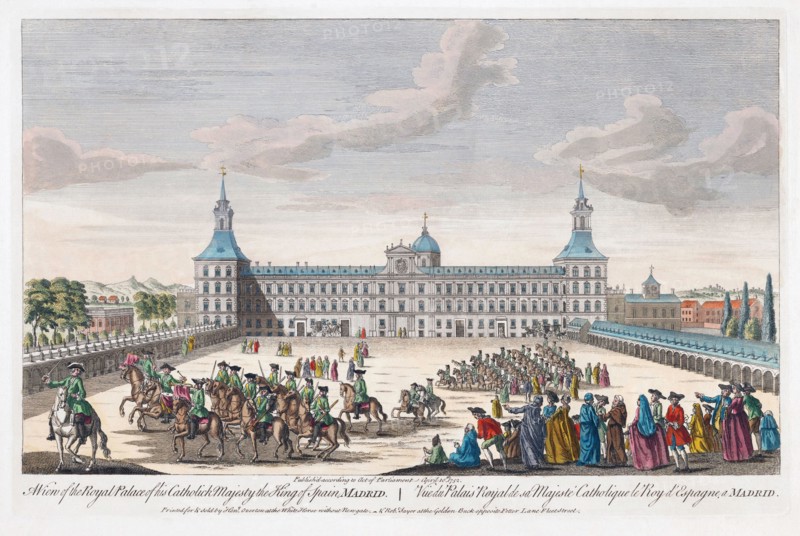 A view of the royal palace of his Catholic Majesty the King of Spain.