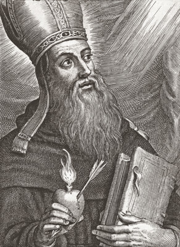 Saint Augustine of Hippo aka Saint Austin.