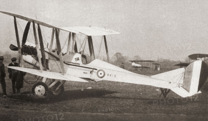 The Royal Aircraft Factory B.E.2. British single-engine tractor two-seat biplane.
