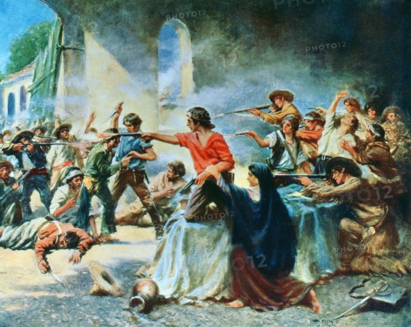 The Battle of the Alamo.