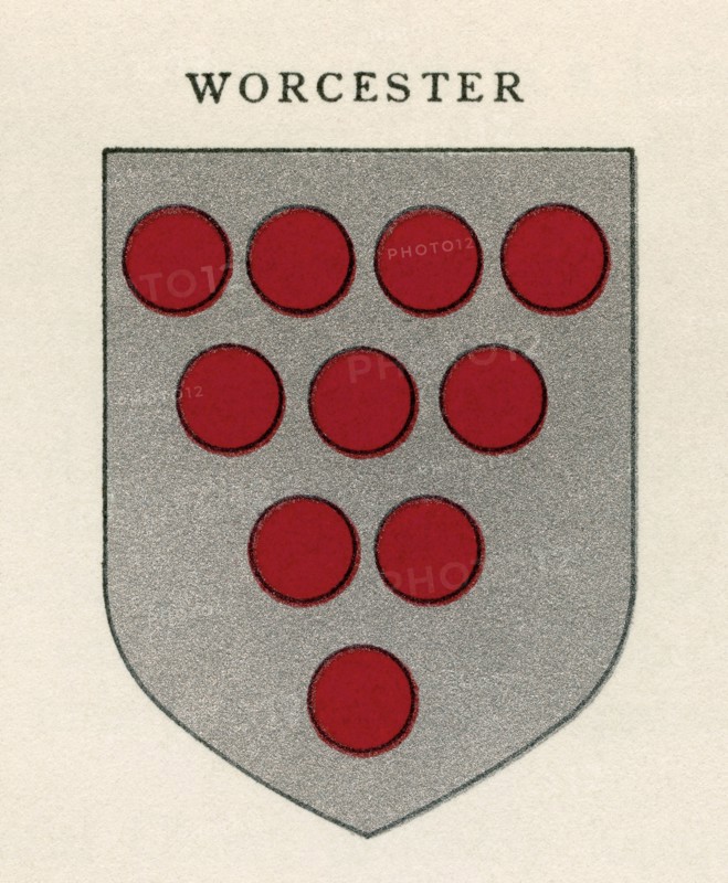 Coat of arms of the Diocese of Worcester.