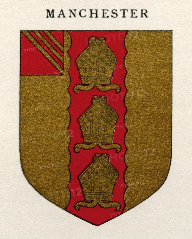 Coat of arms of the Diocese of Manchester.