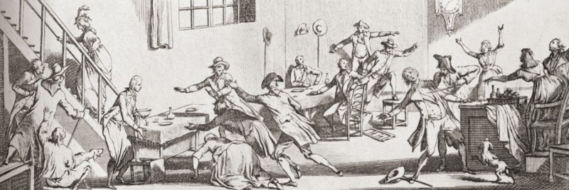 The assassination of Louis-Michel le Peletier.