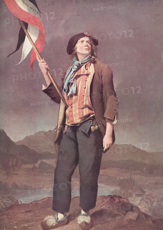 The French singer Chenard in the costume of a Sans-Culotte.