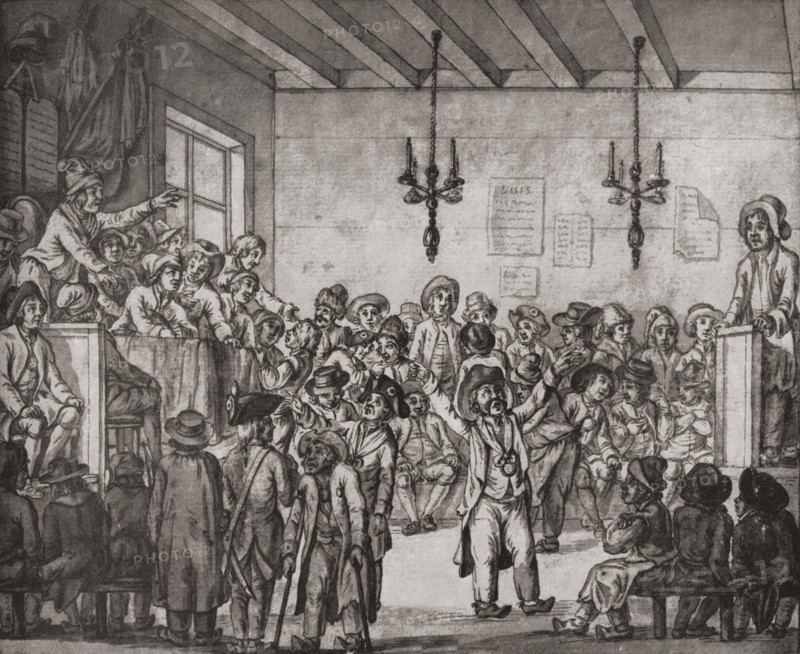 A French Revolutionary committee in session.