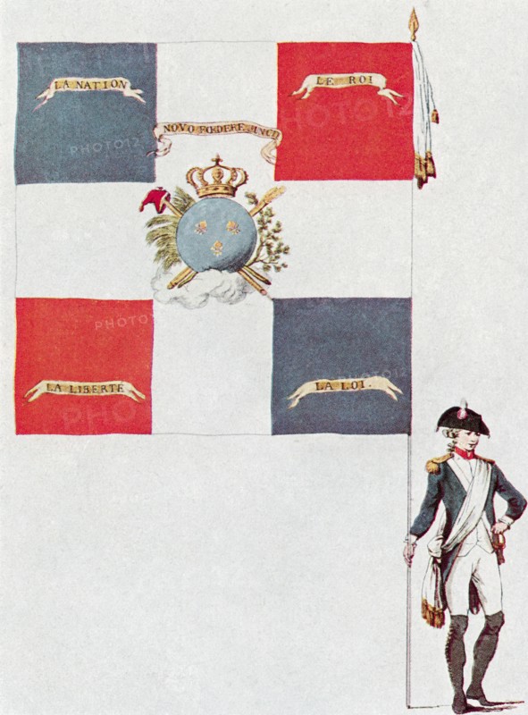 Battalion flag of the Parisien National Guard.