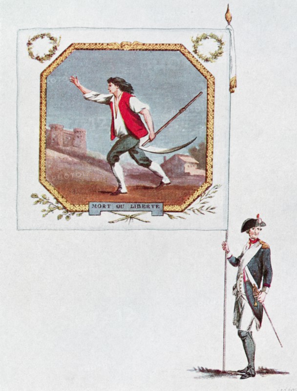 Battalion flag of the Parisien National Guard.
