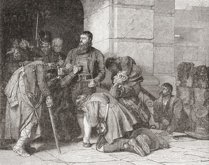 Andreas Hofer just before his execution.