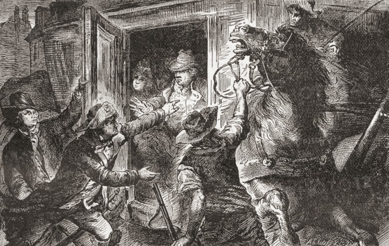 The detention of Louis XVI at Varennes.