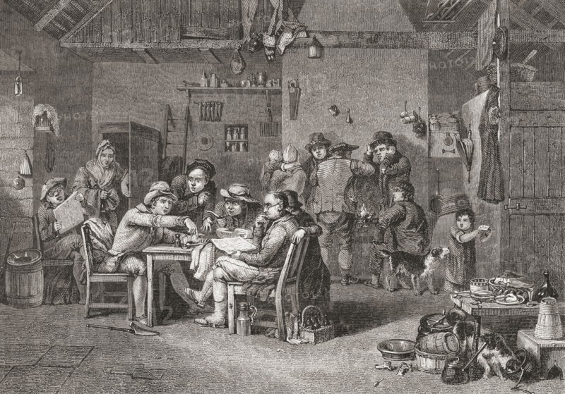 The Village Politicians after Sir David Wilkie.