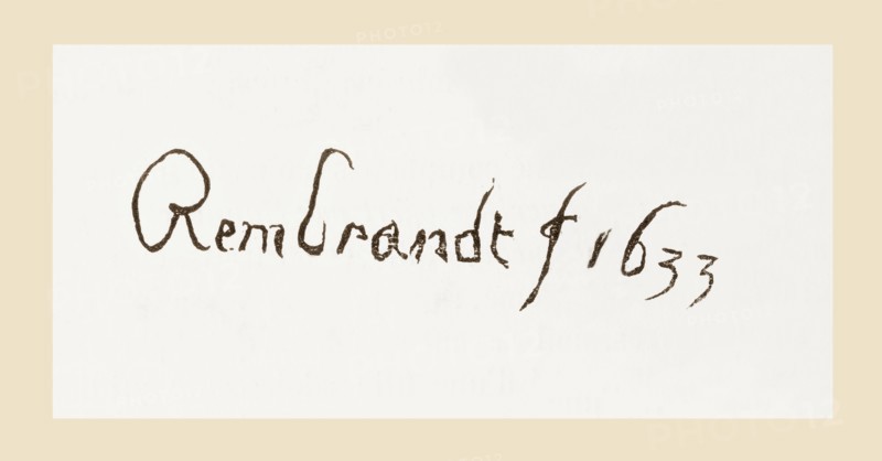 Signature of Rembrandt Harmenszoon van Rijn.