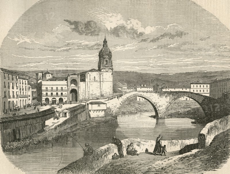 The old square and San Anton bridge.