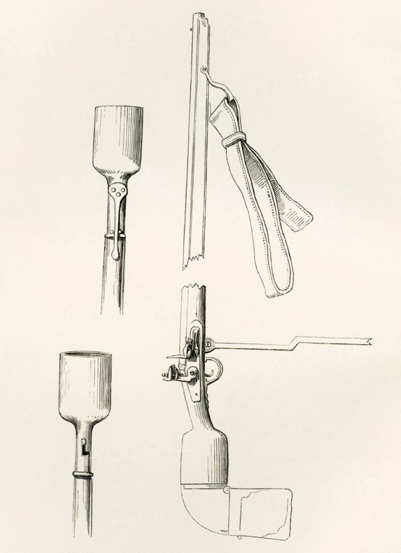 Fusils with locks for projecting grenades.