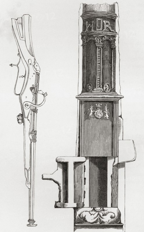 A breech loading Harquebus.