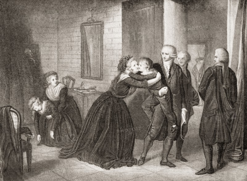 The Dauphin of France is separated from his mother Marie Antoinette.