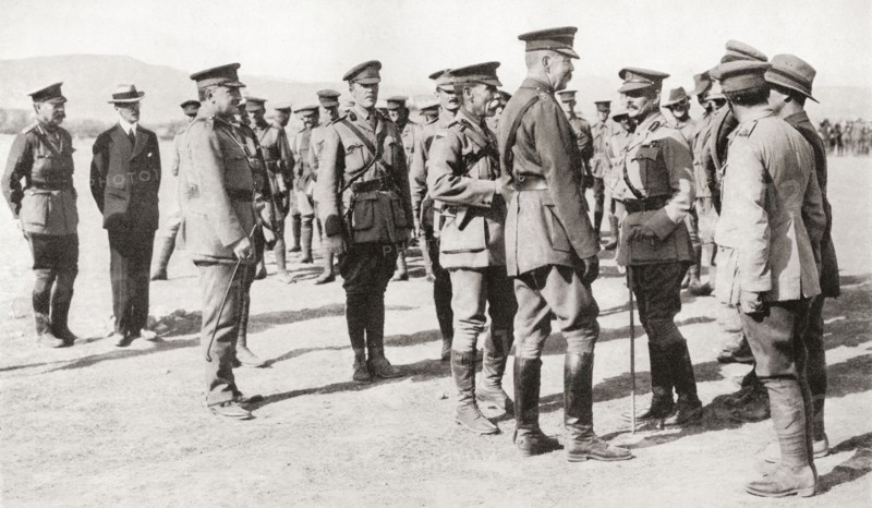 Lord Kitchener's visit to Gallipoli.