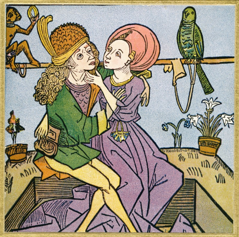Lovers in the middle ages.