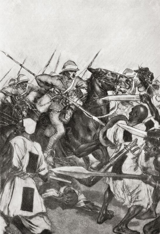 The Charge of the 21st Lancers at Omdurman.