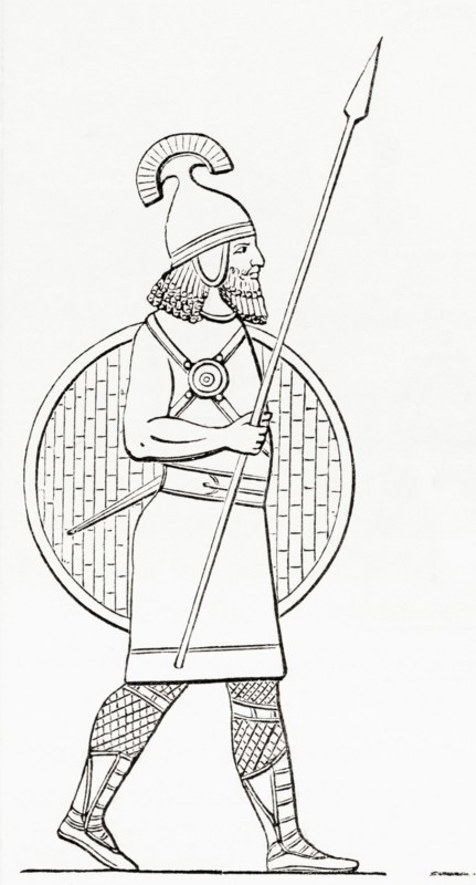 An Assyrian spearman.