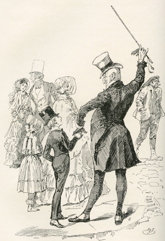Mr. Micawber Takes David Home.