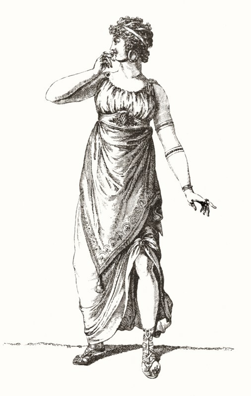 Madame Tallien in Grecian costume.