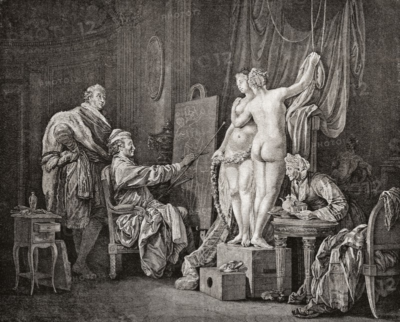 The painter and his two models.