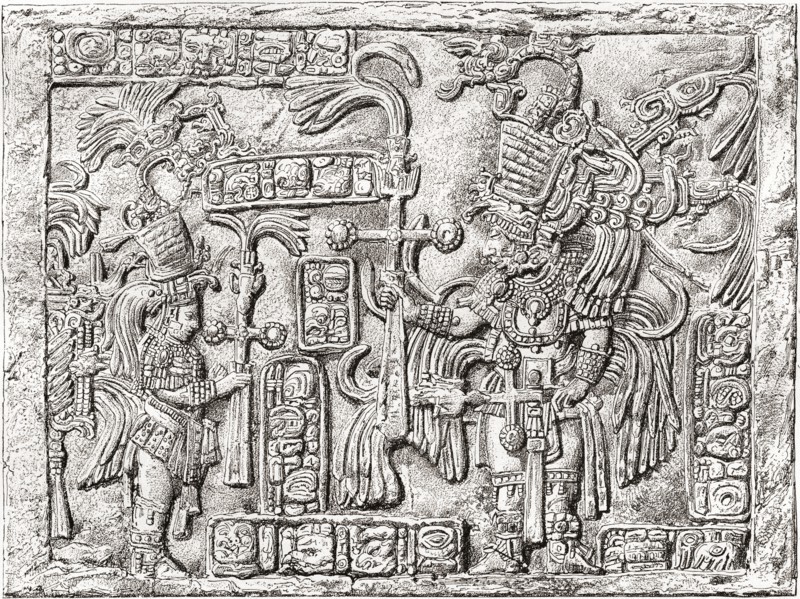 Decorative Lintel from the ancient Mayan city of Yaxchilan.