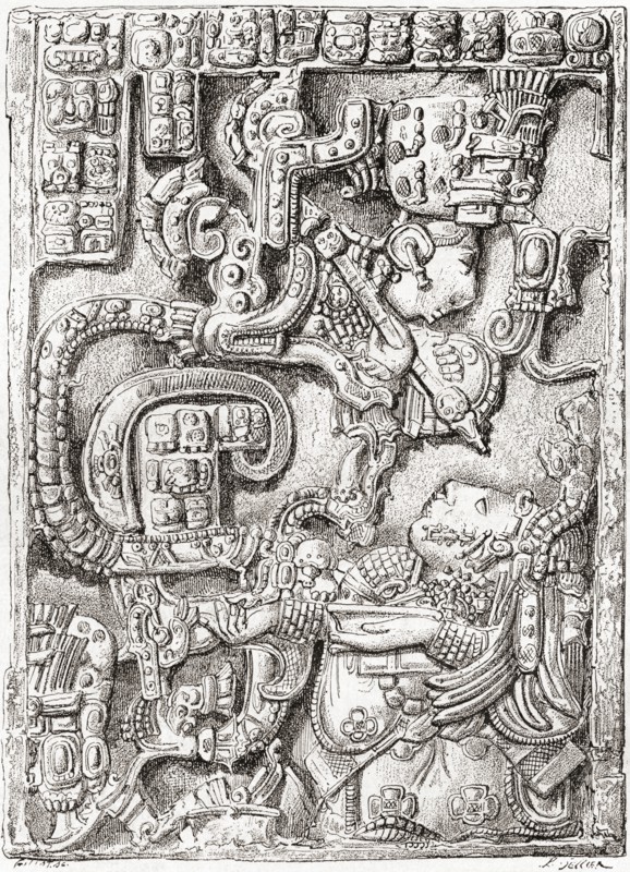 Lintel 25 of Yaxchilan Structure 23.