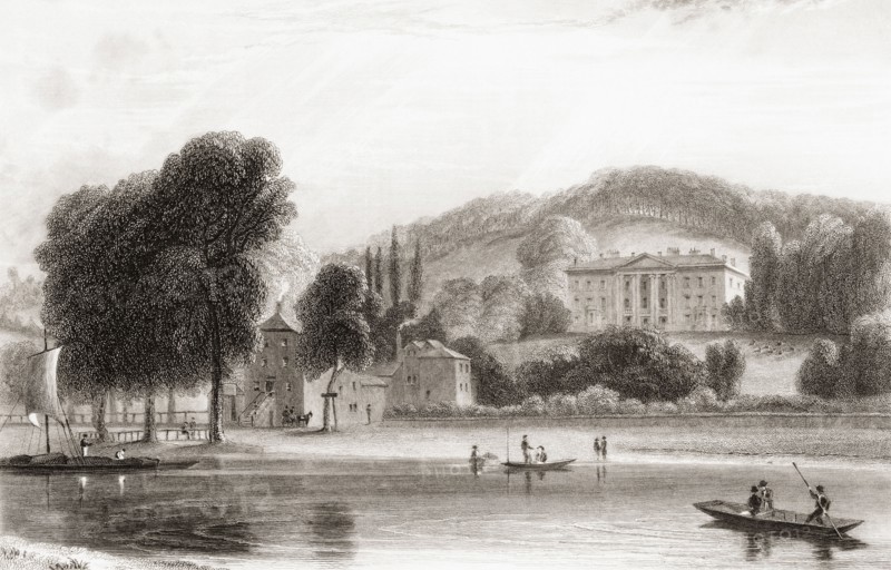 19th century view of Beaumont Lodge.