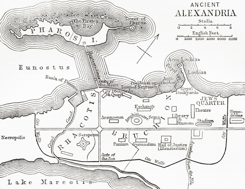 Map of ancient Alexandria.