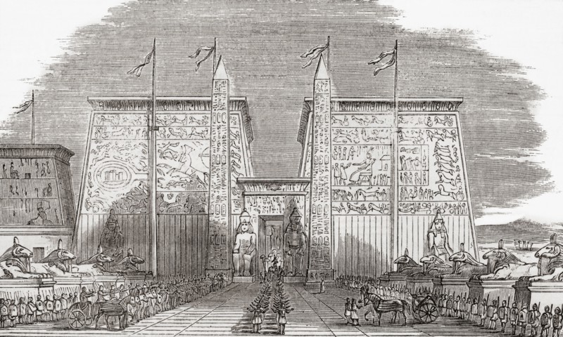 The Propylon or Gate of the Temple of Luxor.