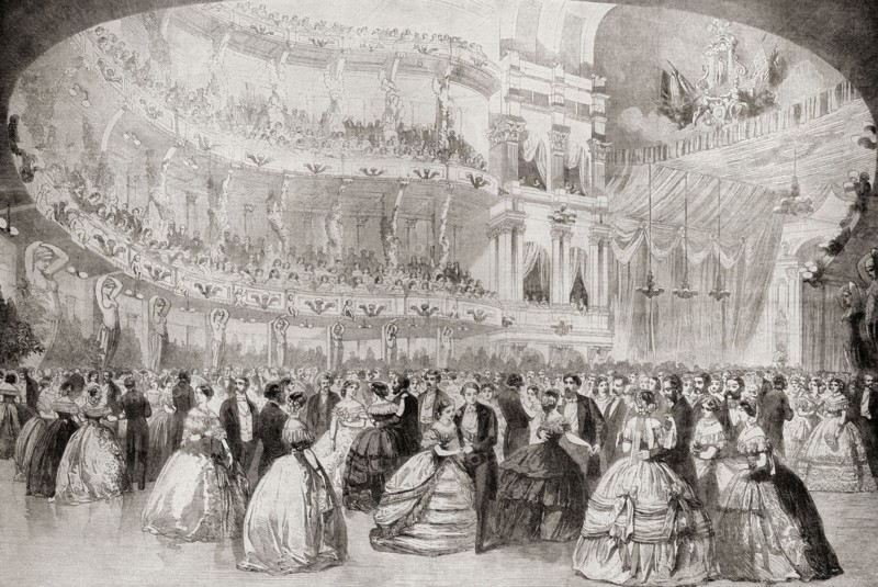 The Ball At The Academy Of Music In New York During Albert Edward.