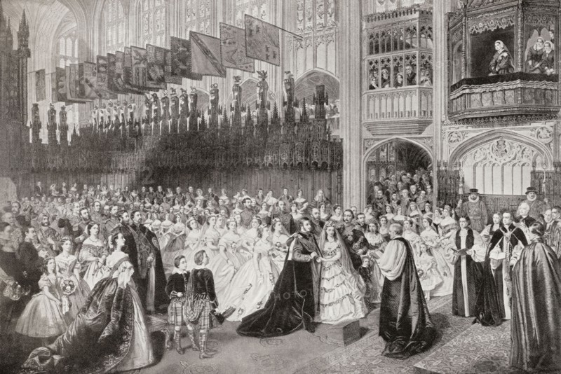 The Royal Wedding between Albert Edward.