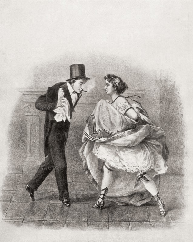 Cancan dancer.